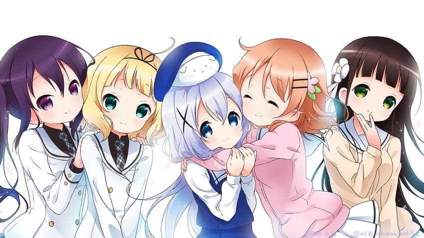 Gochuumon wa Usagi Desu ka, es la orden un conejo fondo de pantalla