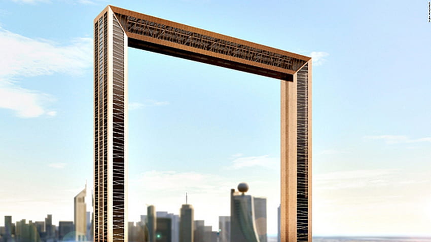 Does the Dubai Frame depict an ugly ? HD wallpaper