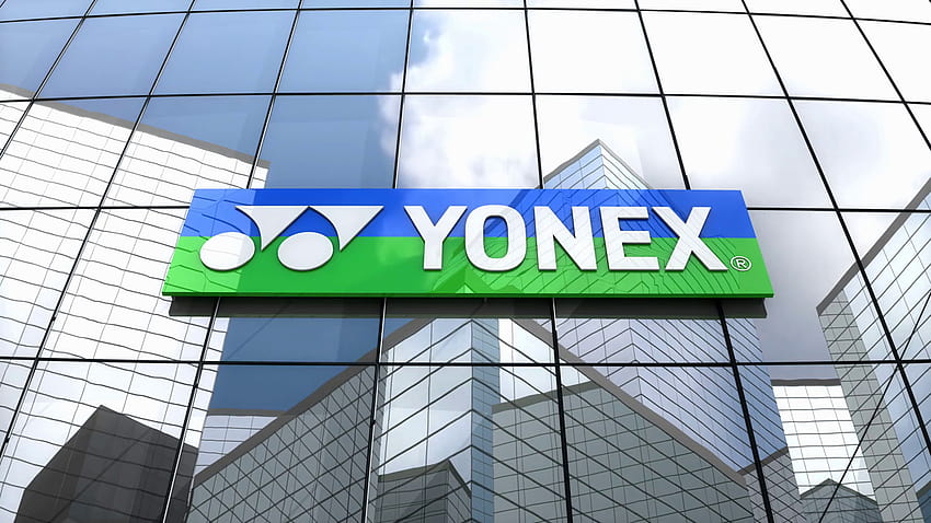 Editorial, logo Yonex Co., Ltd. di gedung kaca. Latar Belakang Gerakan 00:10 SBV, logo yonex Wallpaper HD
