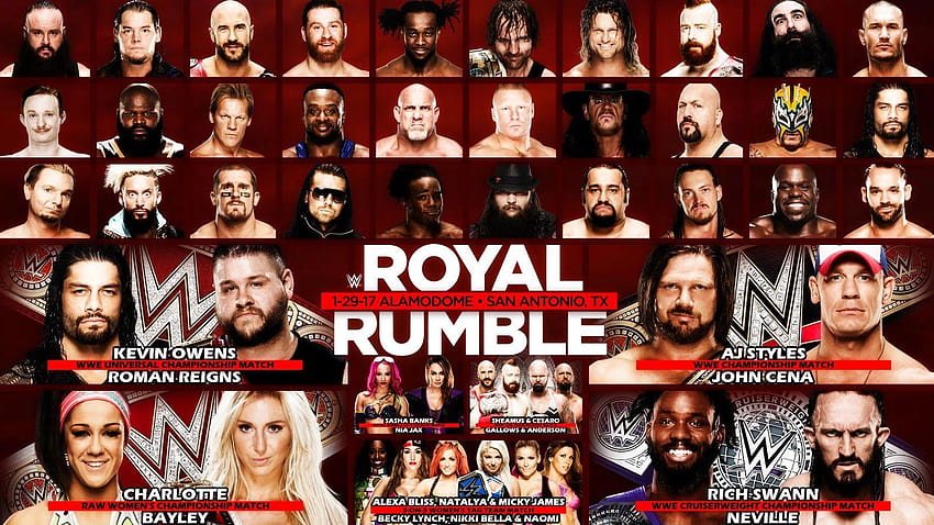 WWE Royal Rumble 2017, Wwe Raw 2017 HD Wallpaper | Pxfuel