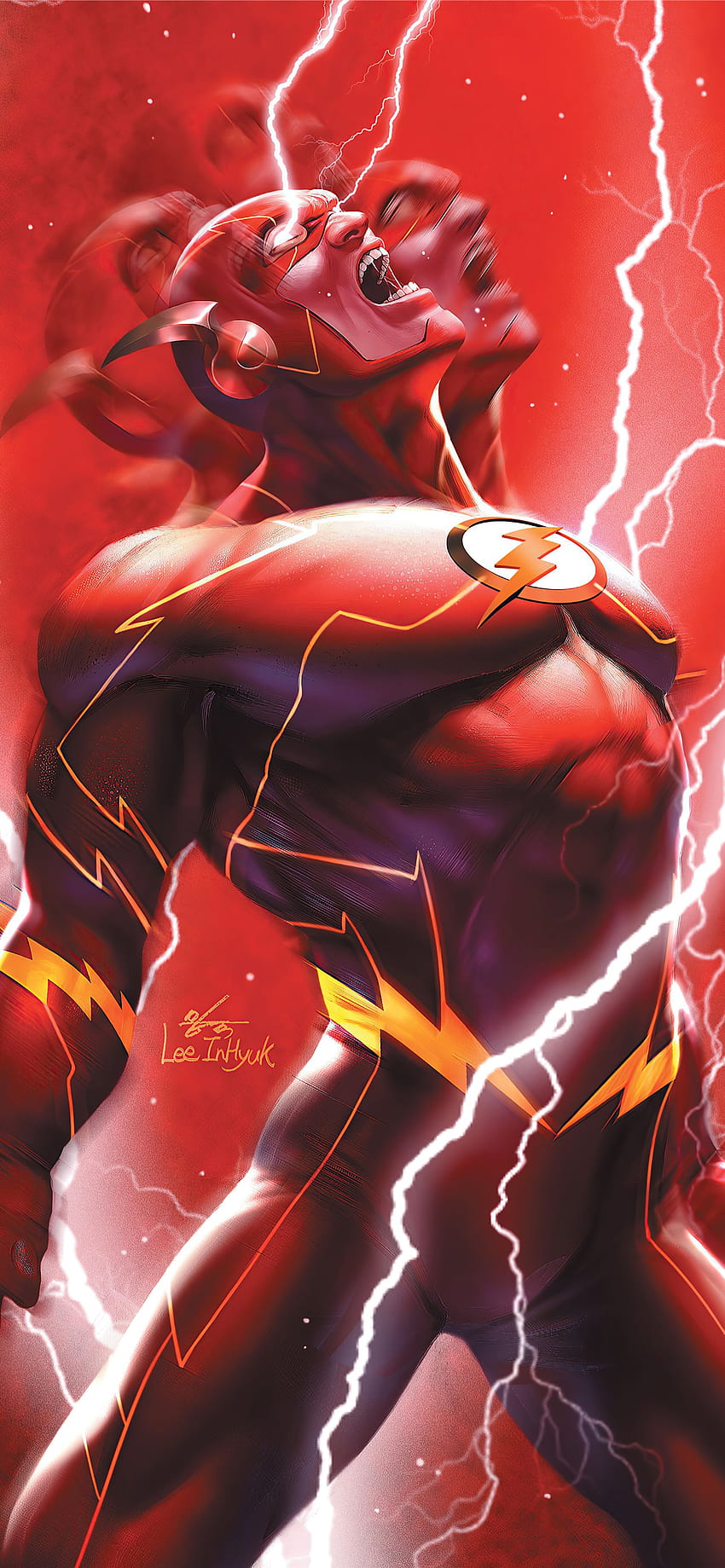 The Flash Superhero iPhone, comic superhero iphone HD phone wallpaper