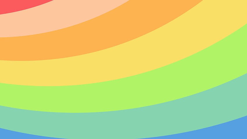 Pastel Rainbow Curved Stripes Backgrounds, rainbow stripes HD wallpaper ...