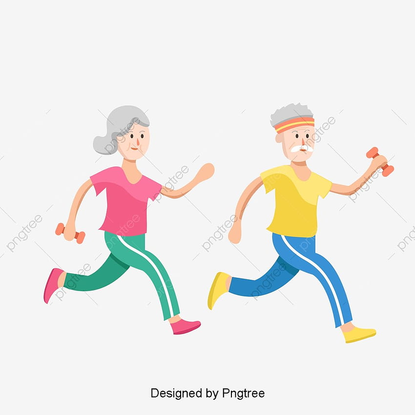 Grandpa And Grandma Exercise, Exercise Clipart, Exercise, Old People PNG and Vector with Transparent Backgrounds for, granny and grandpa HD phone wallpaper