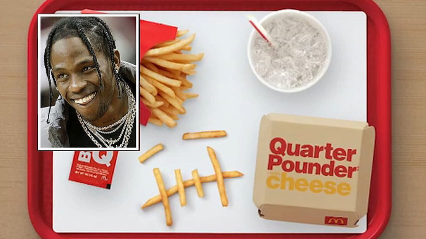 Houston rapper Travis Scott collaborates with McDonald's to launch his favorite meal as menu option HD wallpaper