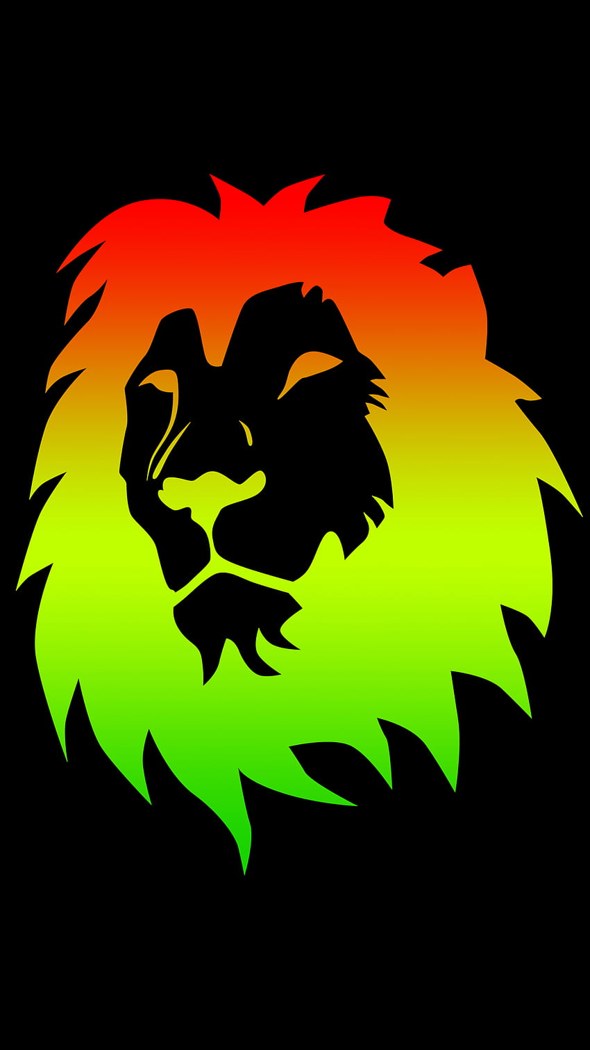 Reggae Colors Lion, rastafarian colors HD phone wallpaper