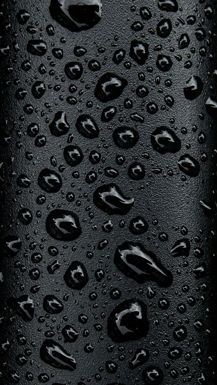Black Water Droplets HD phone wallpaper
