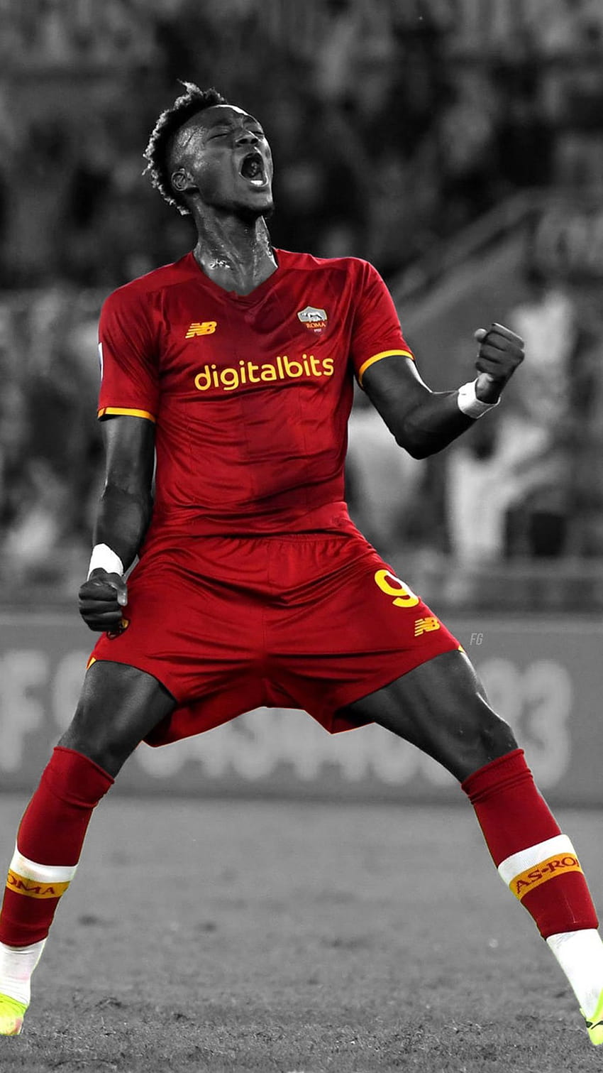 Football Graphics on Twitter:, tammy abraham as roma HD phone wallpaper
