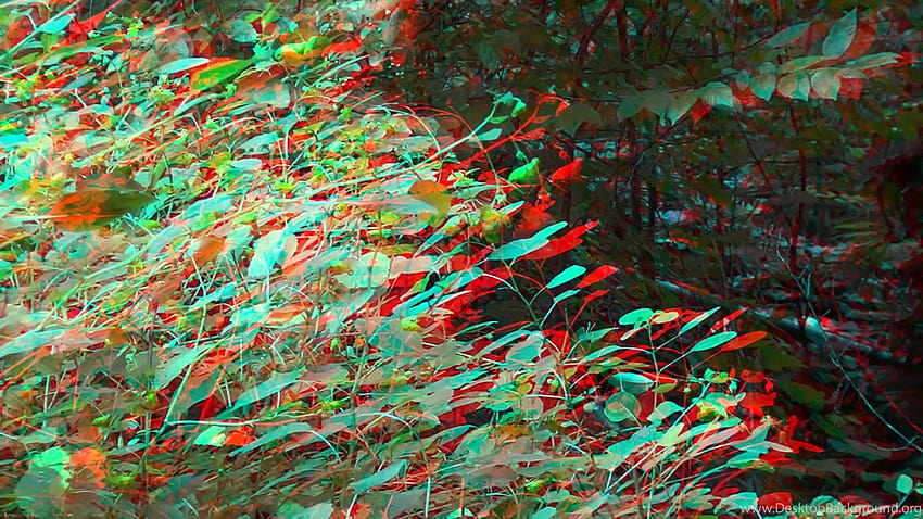 Anaglyph, 3d in red cyan HD wallpaper
