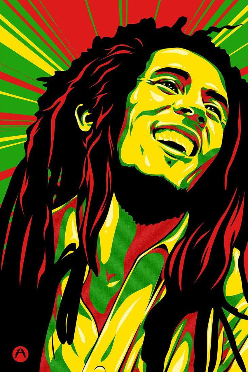 Bob Marley Colors For Iphone ~ Box HD電話の壁紙