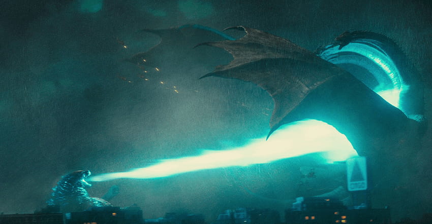 Godzilla uwalnia atomowy oddech, a Rodan zjada kolesia w bardziej niesamowitych spotach telewizyjnych „Króla potworów”, godzilla atomowy oddech Tapeta HD