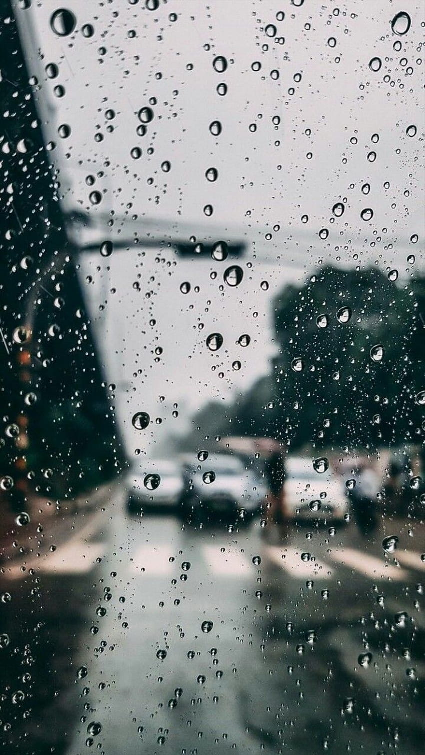 Clima lluvioso, clima nublado fondo de pantalla del teléfono