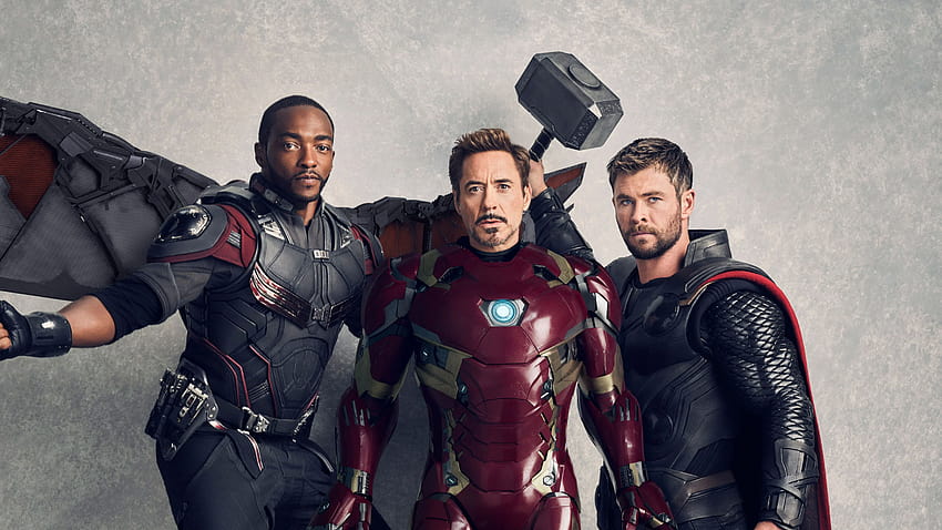 Avengers: Infinity War, Falcon, Iron Man, Thor,, Avengers Infinity War 2018 HD-Hintergrundbild