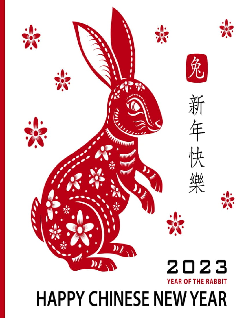 Chinese New Year 2023: The Year Of The Rabbit: Large Notebook 8.5x11: Young, Eva: 9798405525501: Books HD phone wallpaper