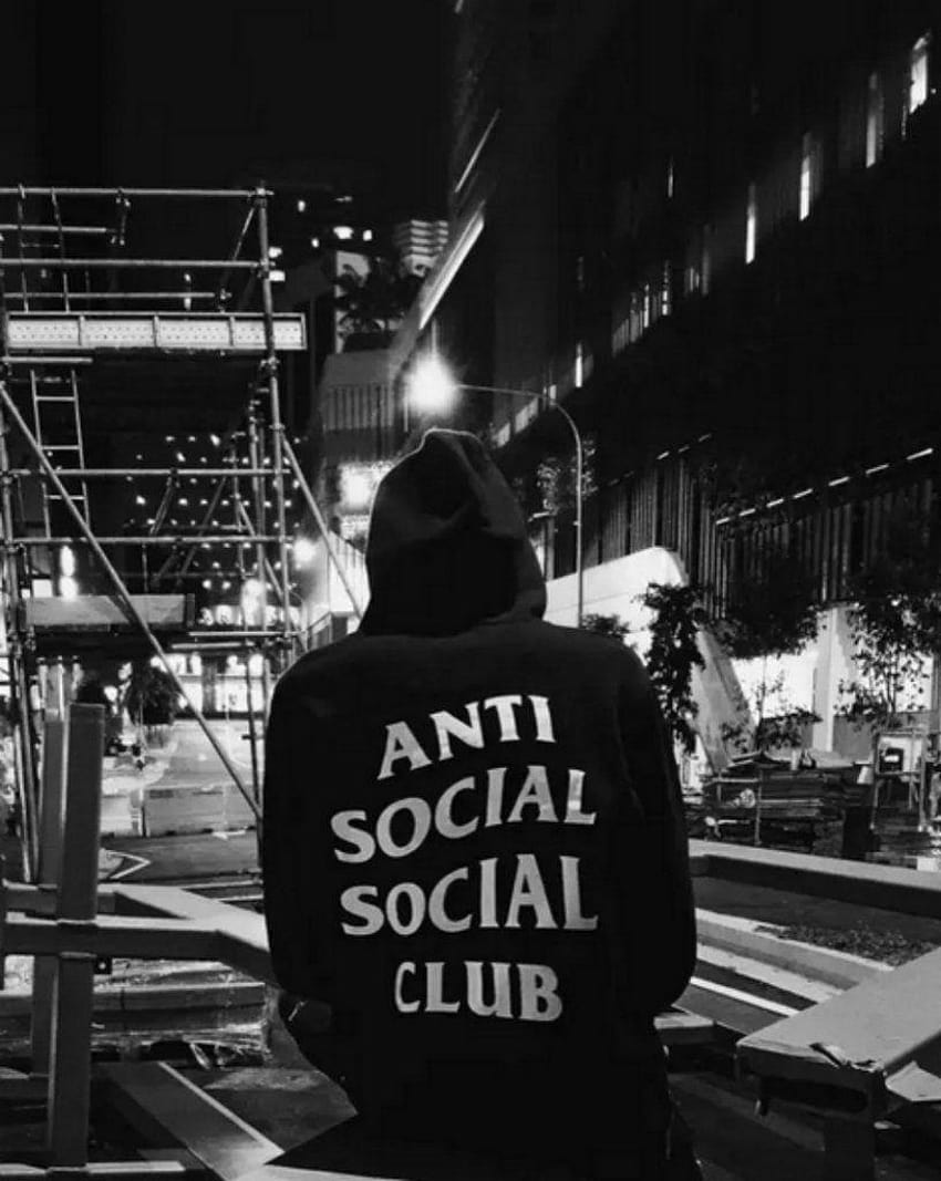 Суичър с качулка Anti Social Social Club HD тапет за телефон