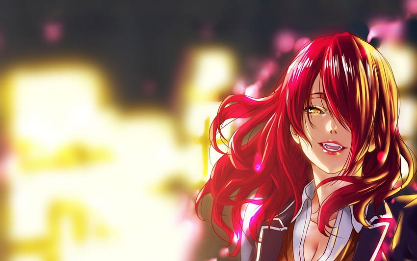 Rothaarige weibliche Anime-Figur, Anime, Rothaarige, Vampire, Rindō, Rotkopf-Anime HD-Hintergrundbild
