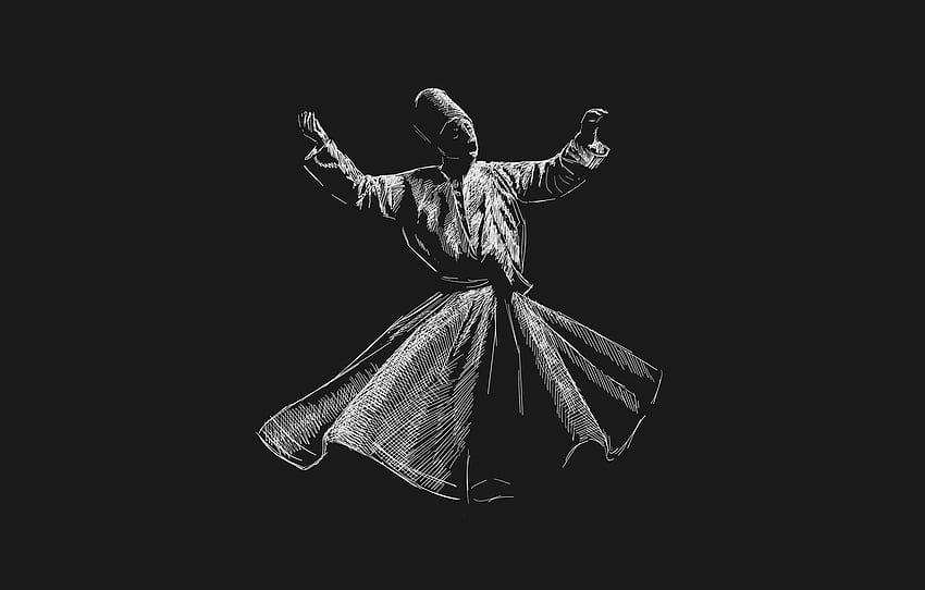 indyk, semazen, sufi , sekcja арт, taniec sufi Tapeta HD
