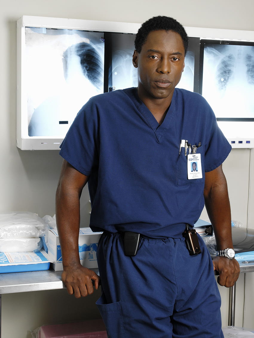 Isaiah Washington BKA Dr.Preston Burke from Grey's Anatomy! love HD phone wallpaper