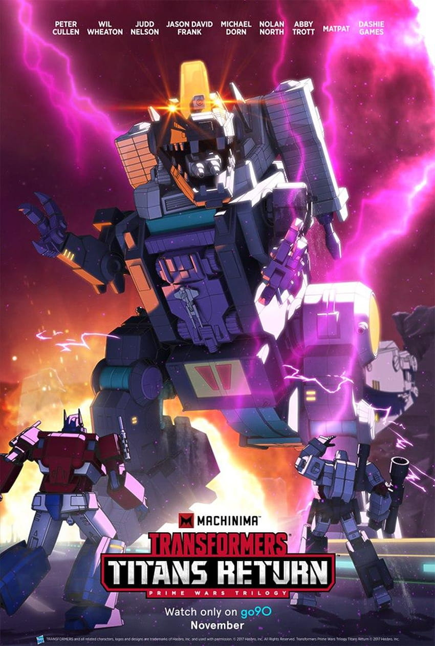 Machinima Titans Return Poster and Mistress of Flame, trypticon HD phone wallpaper
