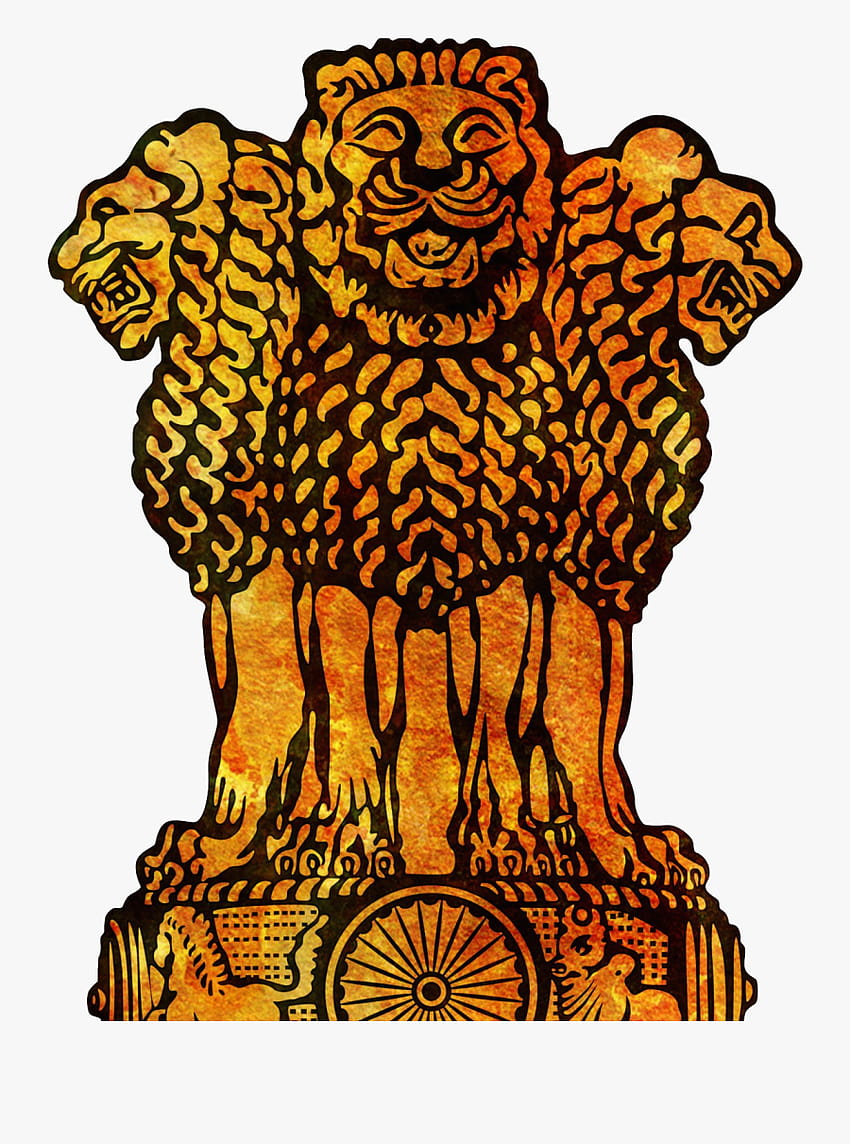 Nationales Emblem von Indien Clipart, Png, indisches Emblem HD-Handy-Hintergrundbild