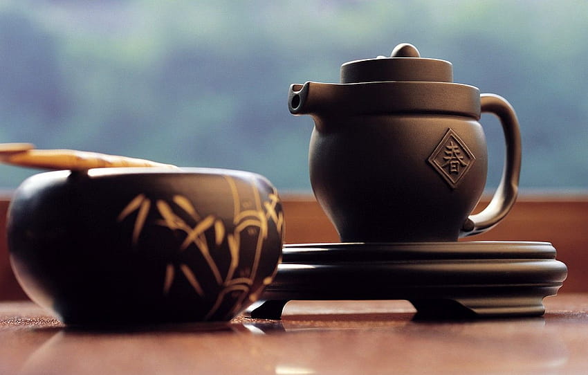 Japan, kettle, stand, tea ceremony , section макро HD wallpaper