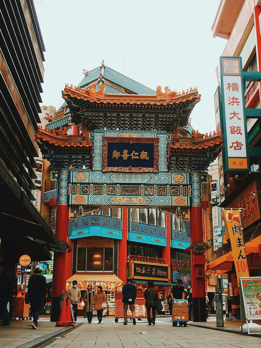 Chinese Street, chinese building aesthetic HD phone wallpaper