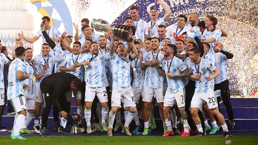 Argentina Copa America, tim nasional sepak bola argentina 2022 Wallpaper HD
