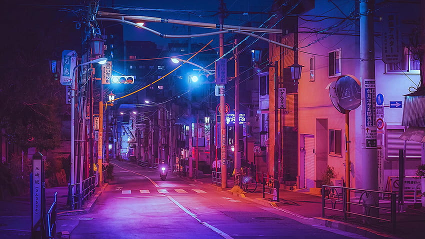 A Street In Japan [3000x1996] :, purple japanese aesthetic HD wallpaper
