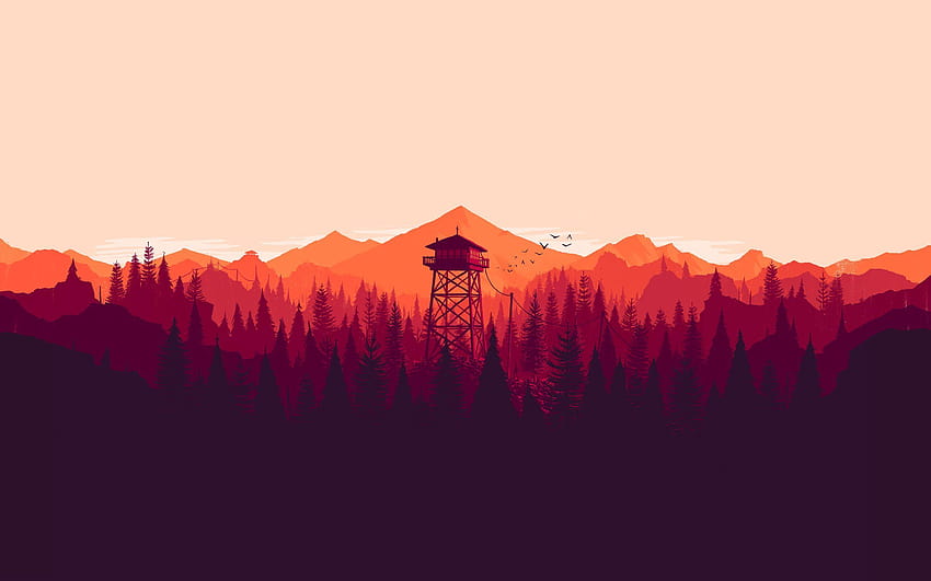 Campo Santo posted in various resolutions of Olly Moss's, firewatch campo santo HD wallpaper