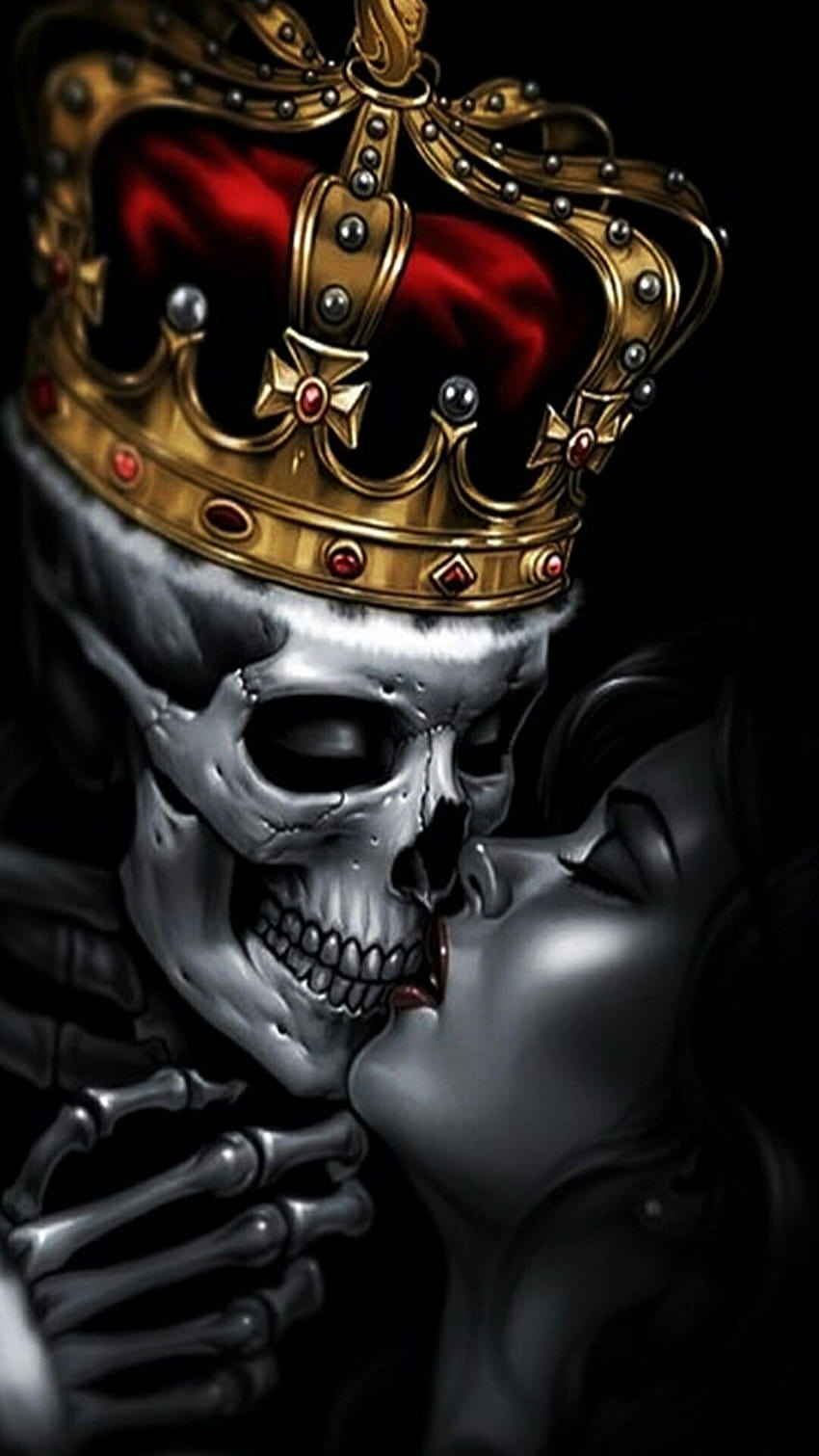 Skulls ♡」おしゃれまとめの人気アイデア｜Pinterest｜darren livingstone, skull kiss HD phone wallpaper