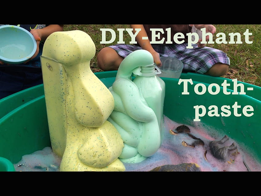 DIY Elephant toothpaste HD wallpaper