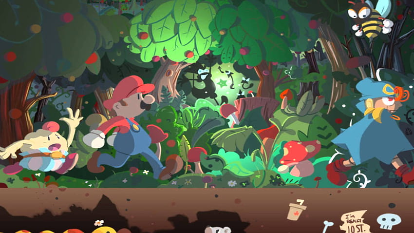 Super Mario RPG: Bosque Laberinto Remix fondo de pantalla