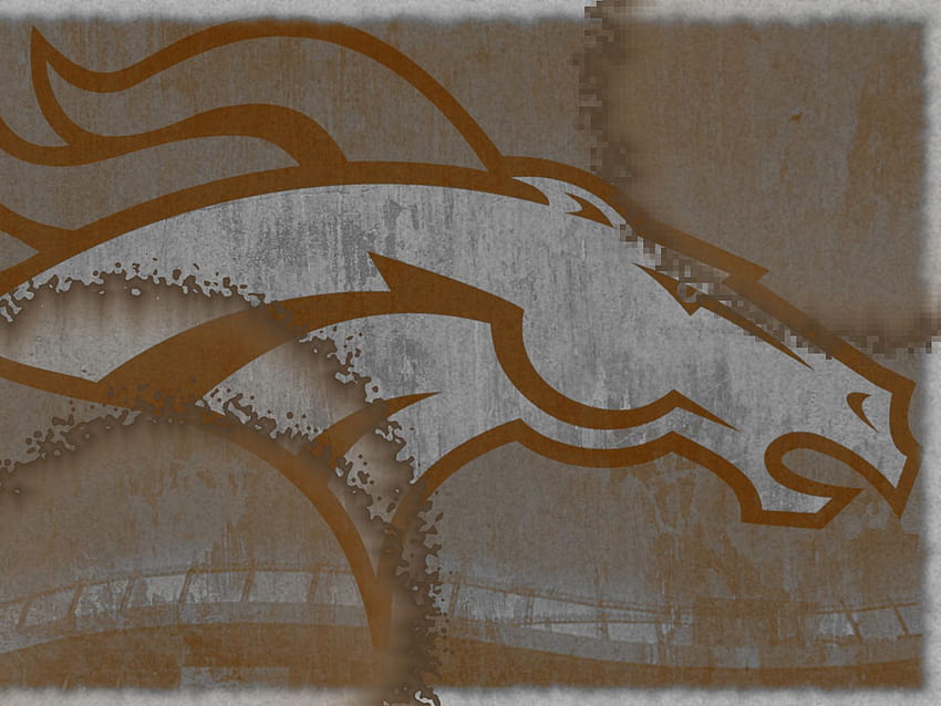 NFL Denver Broncos Logo Vintage Coffee Stained 1600x1200 NFL / Denver Broncos, retro denver broncos HD wallpaper