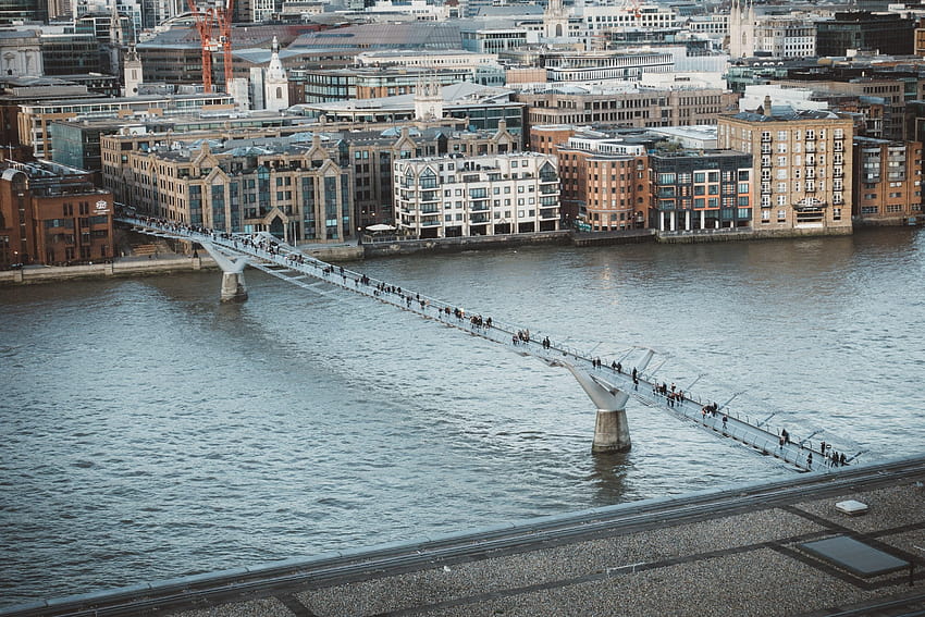 millennium bridge london and backgrounds HD wallpaper