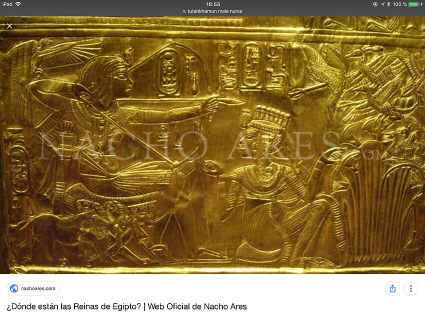 Santuário dourado de Tutancâmon retratando Ankhesenamun antes da caça ankhesenpaaten papel de parede HD