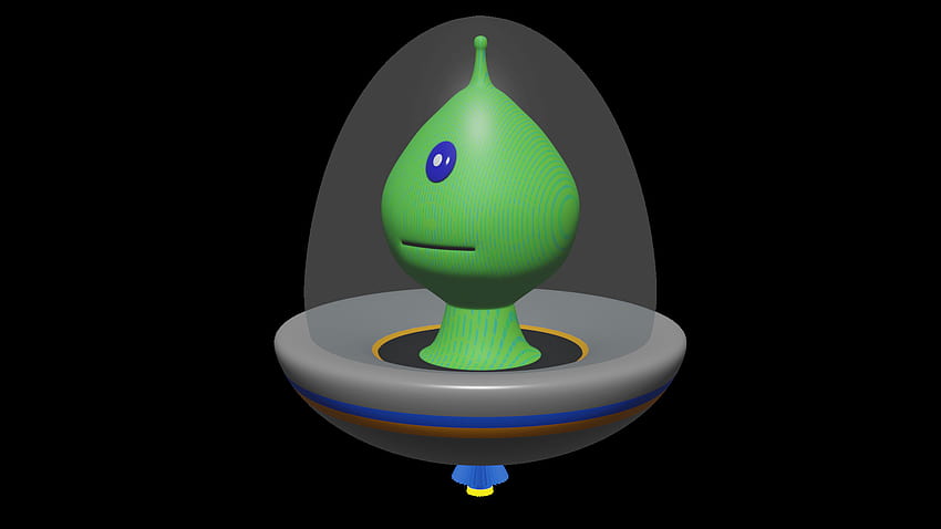 File:Hovering alien animation 3D.png, ufo cartoon HD wallpaper