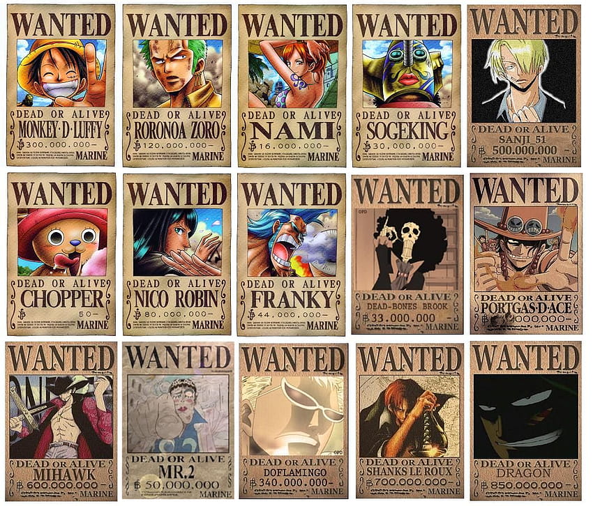 One Piece Wanted Poster ...animenimania.blogspot, нами се иска HD тапет