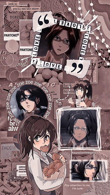 Hange Zoe or Hanji Zoe lock screen and home screen wallpaper #Hange #Hanji  #aotEdit