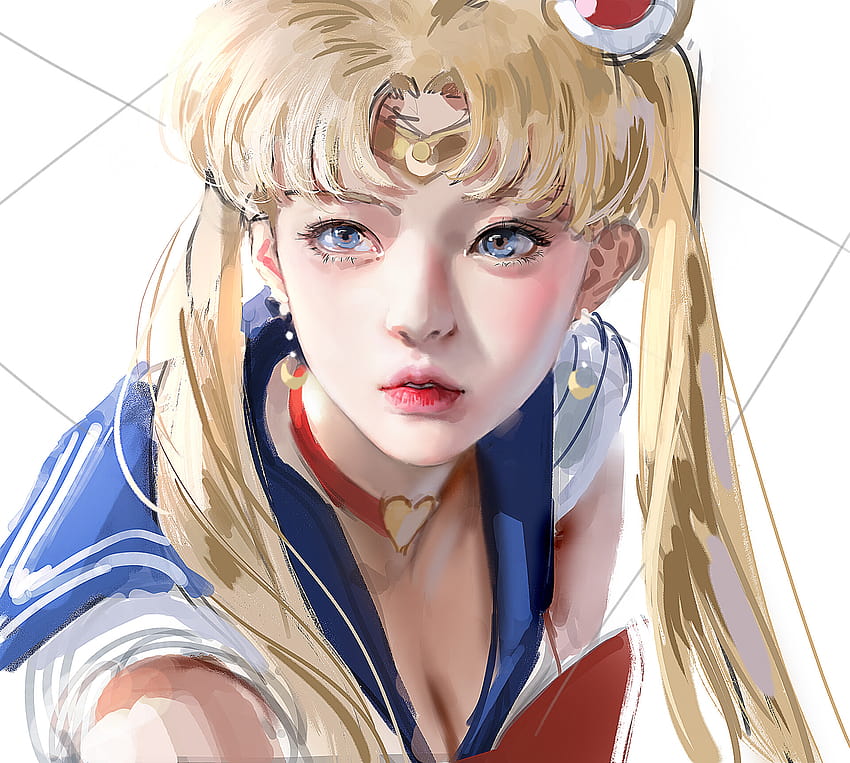 Sailor Moon Anime Girls Blonde Anime Girl With Wings Art Gallery J Won Han  Digital Art Drawing HD wallpaper | Pxfuel