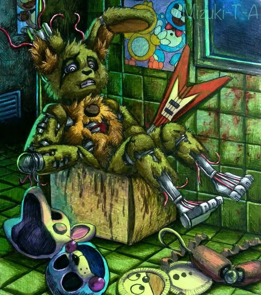 Stuffed / Springtrap FNaF 3 by Mizuki, anime fnaf 3 HD phone