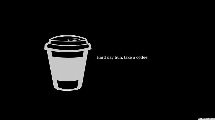 Coffee break minimalist quote, quotes minimalist HD wallpaper