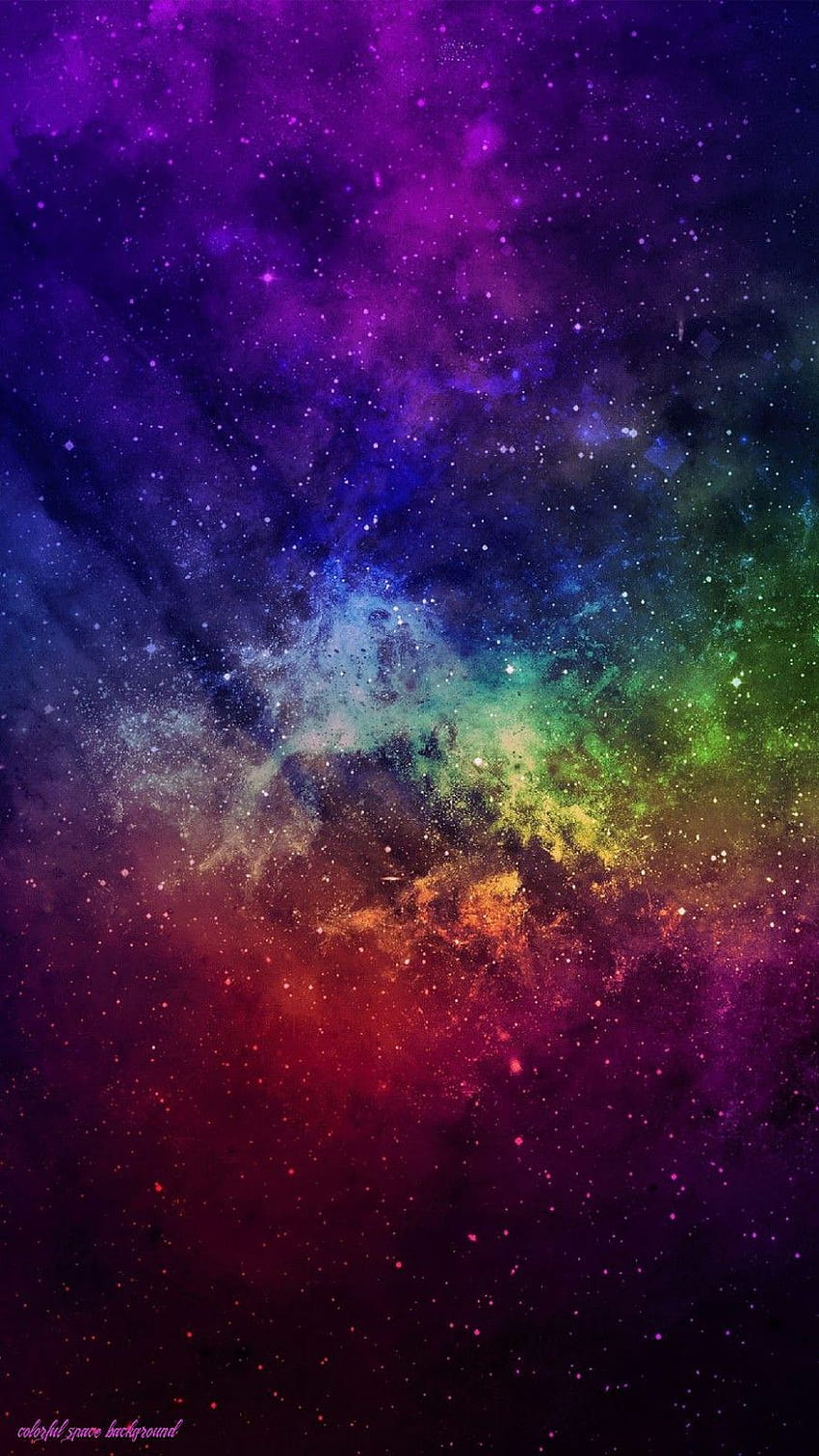 11 maneras fáciles de facilitar s espaciales coloridos, espacio del arco iris fondo de pantalla del teléfono