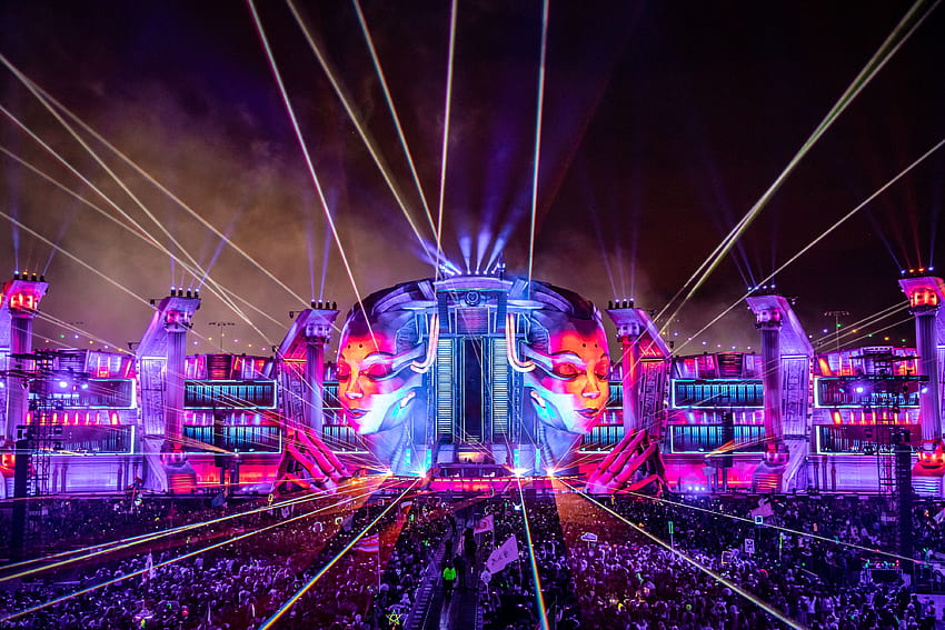 Man arrested after driving over girlfriend for attending EDC Las Vegas HD wallpaper