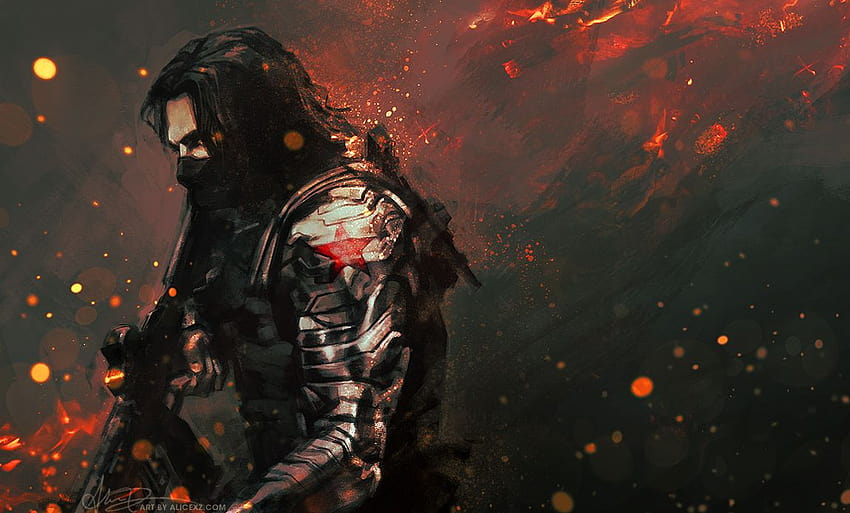 Movie Backgrounds, 736112 Winter Soldier , by Kenny Alexander, the winter sodier HD wallpaper