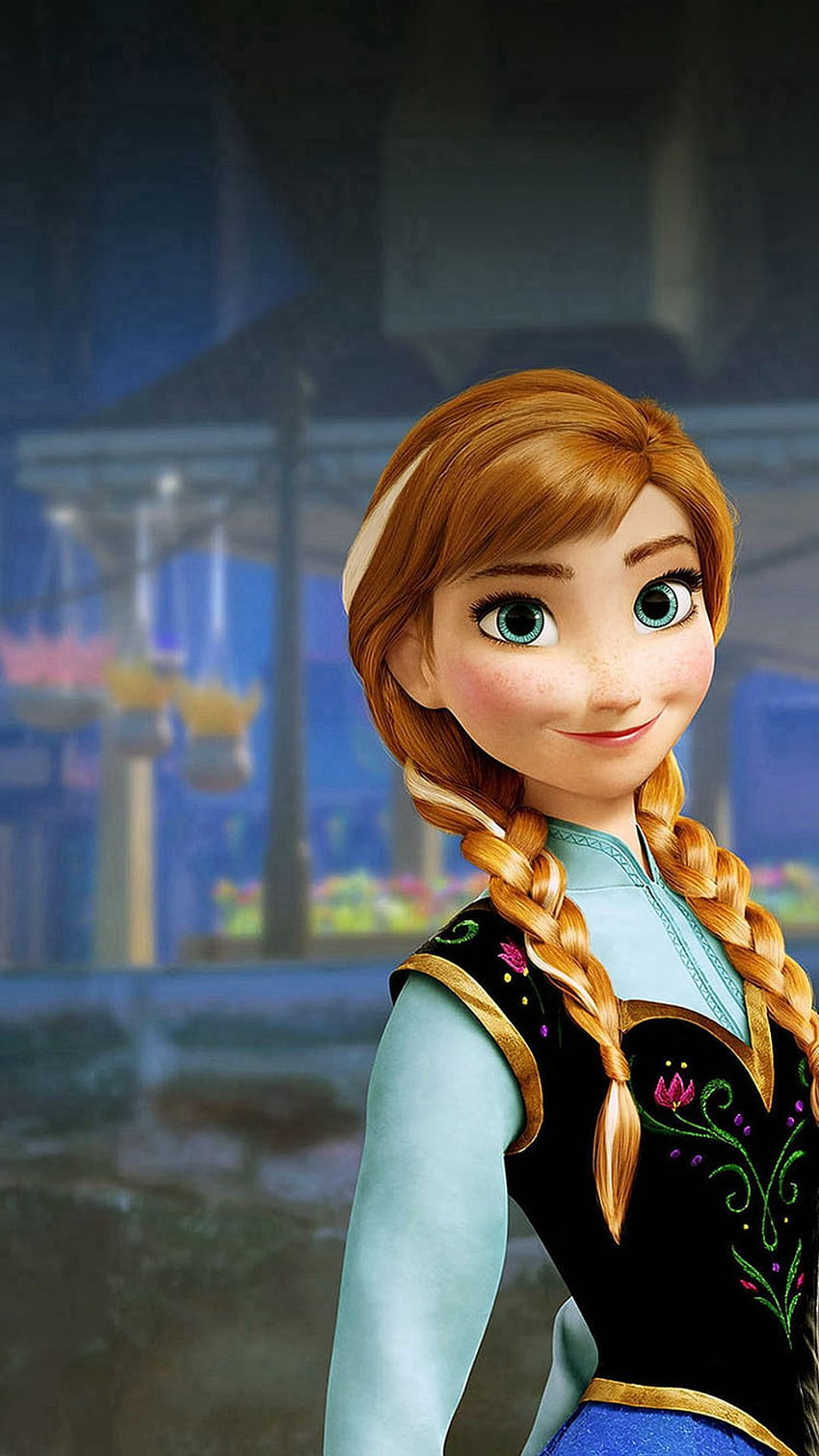 Anna Frozen Disney Movie Illustration iPhone 8, Frozen i Barbie Android Tapeta na telefon HD