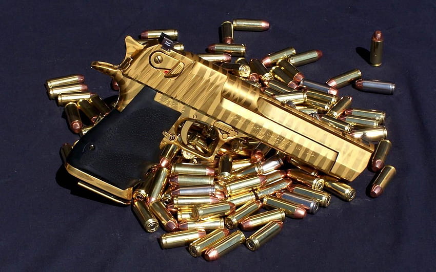 Złote pistolety Tapeta HD