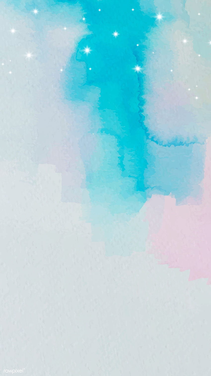 青とピンクの水彩グラデーション背景のプレミアム ベクトル HD電話の壁紙