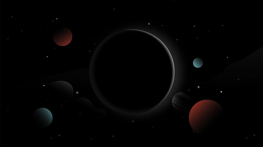 1366x768 Sonnensystem, Planeten, dunkel, digitale Kunst, Fantasie, Tablet, Laptop, 1366x768 , Hintergrund, 6004, Laptop Sonnensystem HD-Hintergrundbild