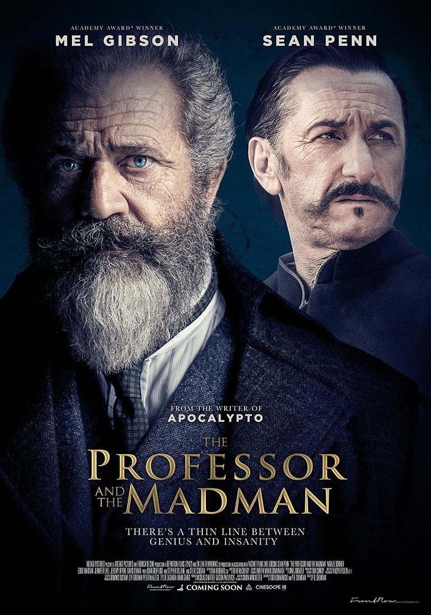 Mel Gibson and Sean Penn are The Professor and The Madman in the new HD phone wallpaper