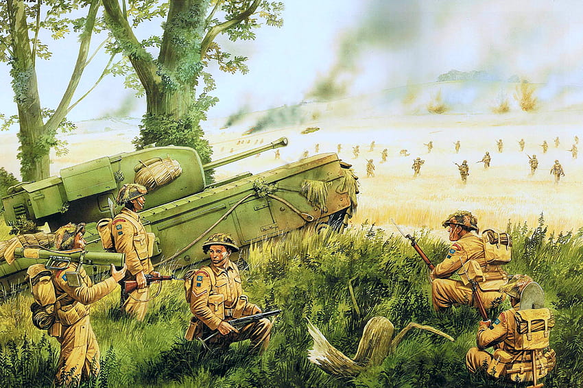 สงคราม ทหารราบ สงครามโลกครั้งที่สอง กองทัพอังกฤษ ศิลปะการทหาร 3500x2330 คุณสูง ,ความคมชัดสูง, ทหารอังกฤษ วอลล์เปเปอร์ HD