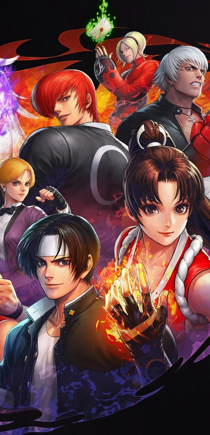 1080x2240 Kyo Kusanagi, Snk, Iori Yagami, King Of Fighters, Fighting Games for Huawei P20 Pro HD phone wallpaper